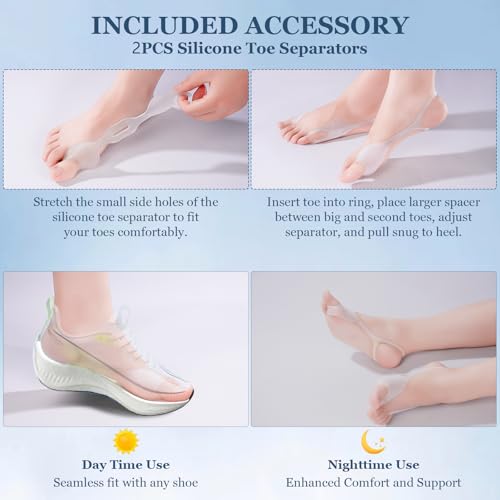 Bunion Corrector for Women & Men,Treatmedy Bunion Fix,Adjustable Toe Straightener - Orthopedic Bunion Splint for Big Toe Alignment, Hallux Valgus Correction, Left/Right Feet Relief (1PCS)