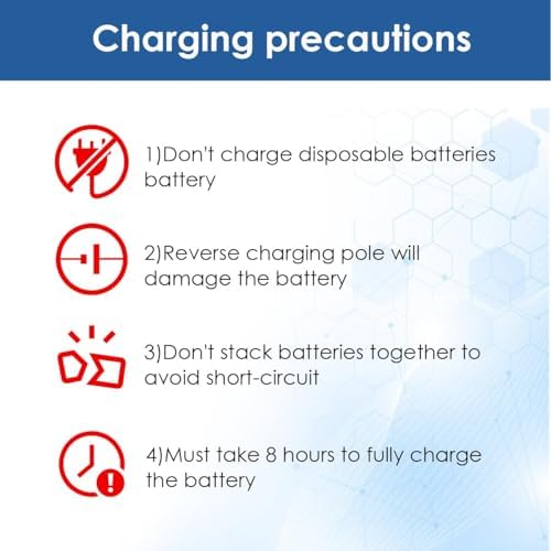 Wokyo Rechargeable 13 Hearing Aid Batteries and Battery Charger, Hearing Aid Charger Travel Case for P13 Hearing Aid Amplifiers Battery with 4 Pack 13 Rechargeable Batteries
