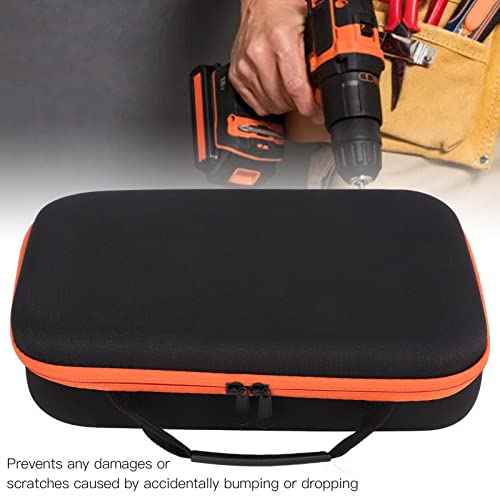 Tool Bag, Oxford Fabric Power Tool Pouch Hard Storage Case Carrying Box Organizer for Electric Grinder Drill (Long 62x2cm / 24.4x0.8in)