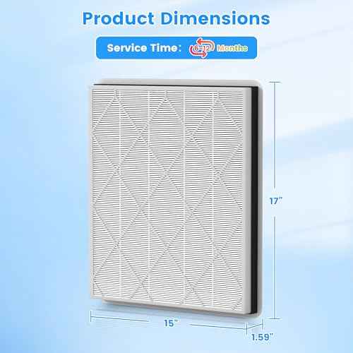 2 Pack HE400 HE401 Replacement Filter For Shark Air Purifier 4 Model HE400 HE401 HE402 HE405 UA415, True HEPA Filter, Replace Part #HE4FKPET