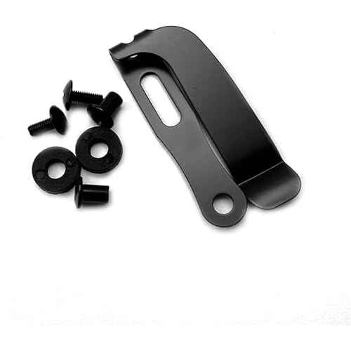 A Set Black Belt Clip Knife Sheath, Metal Kydex Holster Waist Clips, Kydex Knife Sheath Kit, Knife Clip Replacement, Metal Belt Clip for Knife Sheaths, Holster Making