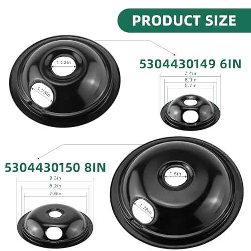 Stove Burner Pan Kit 5304430149(6")5304430150(8")&Electric Stove Burners Kit MP15YA(6") MP21YA(8") Compatible for Frigi-daire Ken-more Electric Range Stove Replaces 318067041 318067051 by MIFLUS