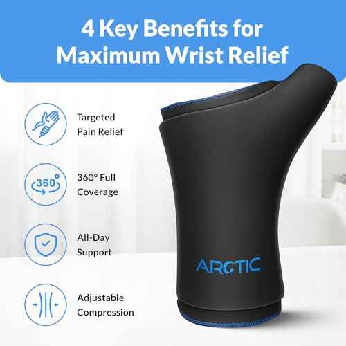 Two Pack | Wearable Thumb & Wrist Ice Pack ? Reusable Hot Cold Compression for Hand, Finger, Carpal Tunnel, Arthritis, and Tendonitis Relief (S/M)