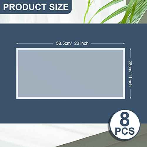 8 Pcs Abrasive Blasting Cabinet Lens Cover Polyester Film Sandblast Cabinet Inner Lens Protector Adhesive Standard Sand Blast Film for Sandblast Replacement, 23 x 11 Inch