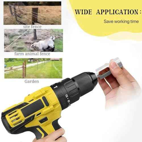 11 Gauge Twist Ties EZ Drill Chuck Tool, Stainless Steel Drill Truck Twist Ties Tool for Easy Fence Wire Making