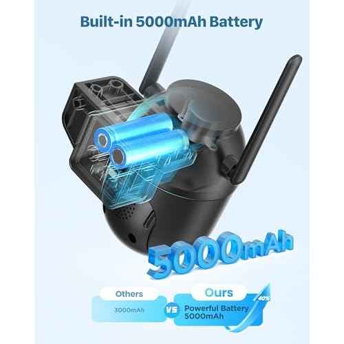 Security Cameras Wireless Outdoor Solar: 2K WiFi Camera for Home Security System - Battery Powered Cam IP66 Waterproof Motion Sensor - Camaras de Seguridad para Casa Inalambricas