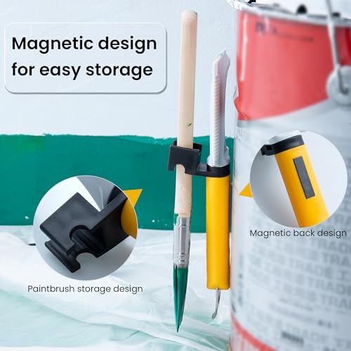 VOOMEY 7-in-1 Paint Brush Comb, Paint Roller Cleaner, Paint Brush Cleaner Tool,Paint Can Opener,Scraper Design