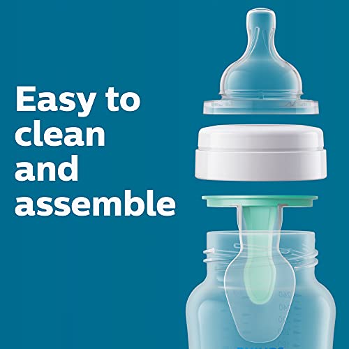 Philips Avent Warming Bundle with Anti-Colic baby bottle with AirFree Vent 4 Ounce 4 Pack + Fast baby bottle Warmer