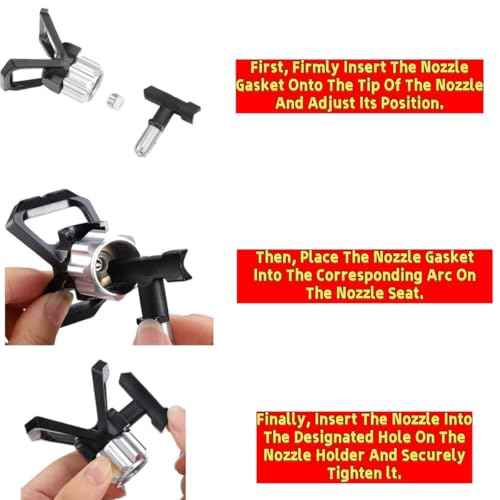 (8 Pack) 246453 Seal Tip Gasket for Graco RAC X/XV Spray Tips | Fits 390/395/490/495/695/795 Sprayers | Chemical-Resistant | Multi-Fluid Compatible (Oil/Latex/PU)