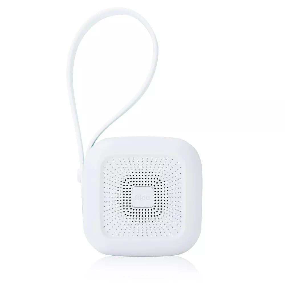 Frida Baby 2-in-1 Portable Sound Machine for Baby + Nightlight | White Noise Sound Machine for Baby with 5 Soothing Sounds & 3 Nightlight Modes | Travel Sound Machine Attaches to Strollers, Car Seats
