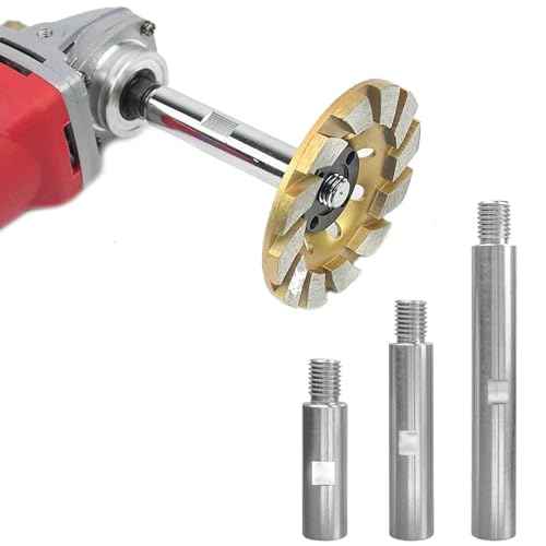 ?????????????? 5/8"-11 Thread Rotary Extension Shaft Set for Rotary Polisher Car Polisher Polishing Pads Backing Plate Electric Polisher 3pcs Angle Grinder Extension Connecting Rod