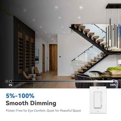 CycevSun 3 Inch Recessed LED Lights, Switchable Night Light & Main Light, 5 Color Temperatures 2700K-5000K, Dimmable Canless Downlight for Cozy Home Lighting, 6W/2W, ETL, 6 Pack