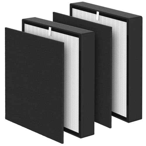 BF35 H13 Grade True HEPA Replacement Filter Compatible with BreatheSmart Classic BF35 Air Cleaner Purifier for Longer Usage,2 x HEPA Filters + 2 ¡¿ Carbon Pre-Filters