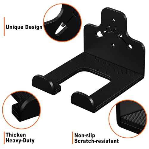 Garage Organization Storage Trimmer Rack, Garden Power Tool Hanger for Grass Trimmer, Hedge Trimmer, Garden Tools, Heavy Duty Weed Whackers Holder Wall Mounted Tool Organizer, 3 Packs