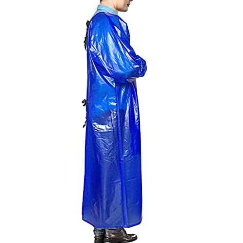 Splash Suit Waterproof Smock Chemical Resistant Apron, Long Sleeve PVC Coverall