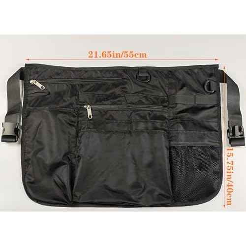 Waterproof Cleaning Apron with 8 Pockets,Housekeeping Uniform Supplies,Durable Caddy Costume Work Apron