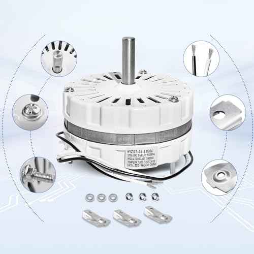 F0510B2944 Attic Ventilation Fan Motor, Compatible with Lomanco 2000 and 1800 Series Attic Ventilation Motors, Replacement F0510B2497 A0416B2059 A0510B2389 (Universal Kit Included)