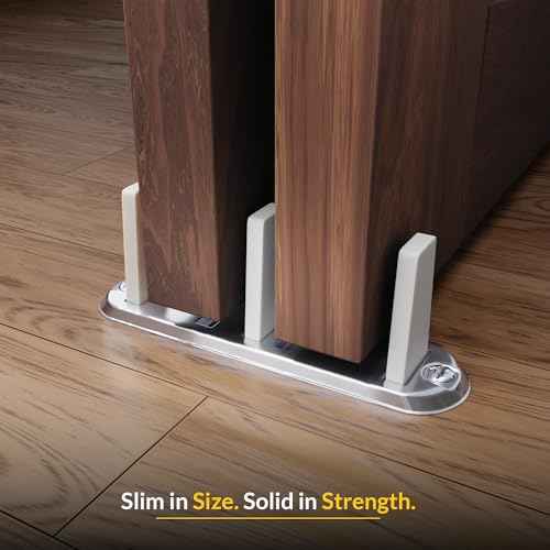 Sim Supply Floor Guide: Sliding, Steel, Anodized, 4 1/2 in Lg (In.), 1 1/8 in Wd (In.) 8-330 - 1 Each
