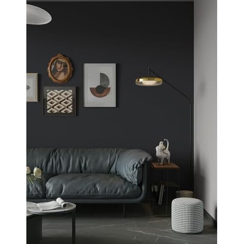 Heroad Peel and Stick Wallpaper Matte Dark Grey Contact Paper for New Environmentally Friendly Materials Thickening Upgrade Increase Stomata Wallpaper for Countertops Bathroom Kitchen 17.7¡± x 118¡±