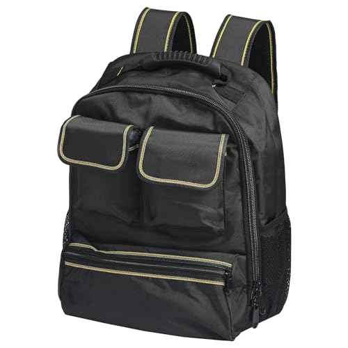 HARFINGTON Tool Backpack Tools Organizer Multipurpose Multifunction Pockets ToolBag for Men Women with Adjustable Shoulder Strap