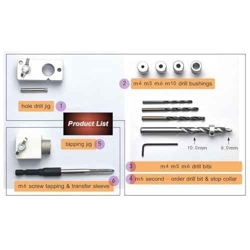 Aluminum Extrusion Drill Guide & Tap Jig Bit Access Hole For 2020 2040 European Aluminum Profile M4 M5 M6 M10 Drill Bushing