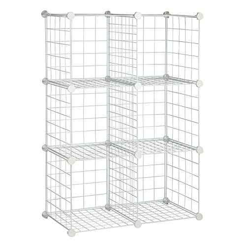 Honey-Can-Do 6 Cube White Storage Set SHF-03521 White