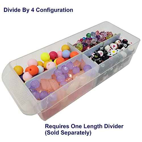 (64-Pack) Small Drawer Configurable Width Dividers compatible with Akro-Mils Plastic Storage Craft Cabinets, (Dividers Only)