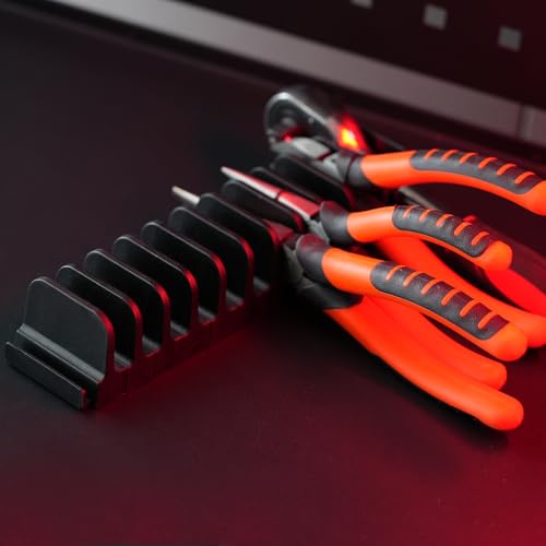 24 pcs Magnetic Plier Organizer Set for Toolbox & drawer Storage|Modular Plier holders for Mechanics, Technicians, Space-Saving & Quick-Access,Gift for father and boyfriend(Black)