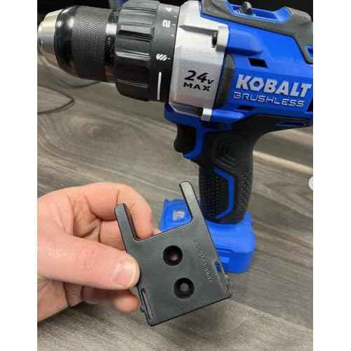 StealthMounts Tool Holder Compatible with Kobalt 24V (4 Pack) - Black | StealthMounts Locking Tool Mounts | Made in The UK
