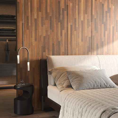 FunStick 36"x200" Large Butcher Block Countertop Contact Paper Waterproof Brown Wood Contact Paper for Cabinets Peel and Stick Countertops Wood Wallpaper for Kitchen Counter Top Covers Desk Vinyl Wrap
