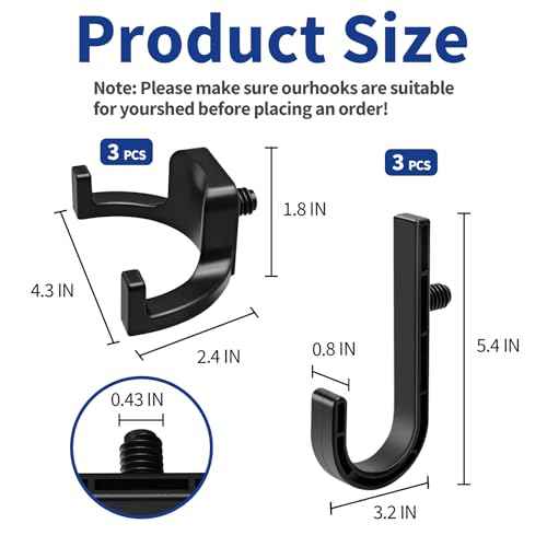 6Pcs Storage Shed Hooks for Suncast/Craftsman, J-Shape and U-Shape Suncast Shed Accessories, Premium ABS Garden Garage Storage Organization, Shed Shelves for Hanging Shed Organization Supplies
