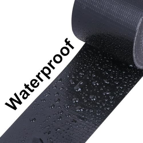 Heavy Duty Masking Repair Tape for Sealing and Repair, Strong Stickness Duct Tape 2inX66FT Black