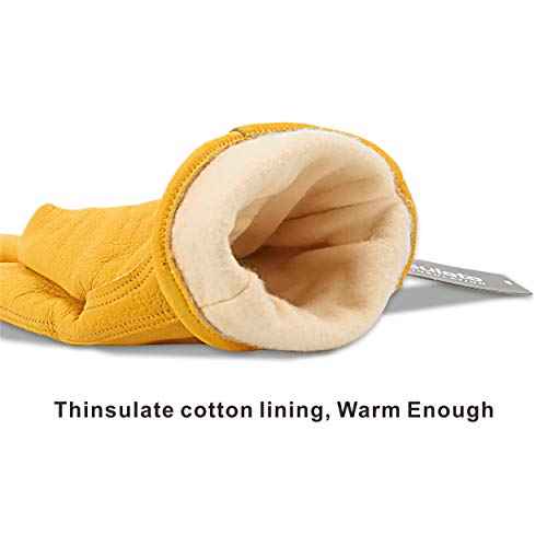 Winter Warm Work Gloves 3M Thinsulate Lining Perfect for Gardening/Cutting/Construction/Motorcycle 1 Pair