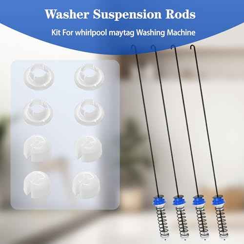Upgraded MVWB880BW0 WTW8200YW0 Washer Suspension Rods, Fit for Whirlpool Maytag Washer WTW8900BC0 WTW8800YC1 WTW8600YW1 WTW8540BW1 MVWB850YW0 MVWB750YW0 WTW8500BW0 WTW8600YW0 WTW8800YC0 WTW8800YW1