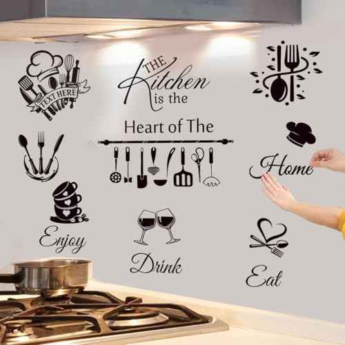 Kitchen Wall Decor Quote Stickers and Decals for Dining Room and Living Room
