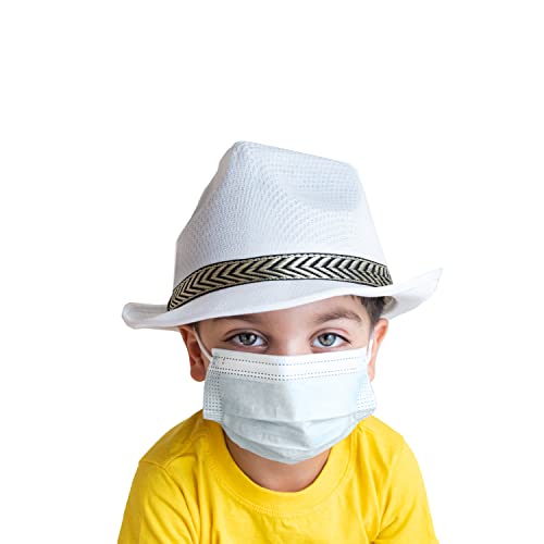50 Children Disposable Face Masks, 3 ply, Protective Dust Filter, PPE Safety Mouth Cover, and Nose Shield