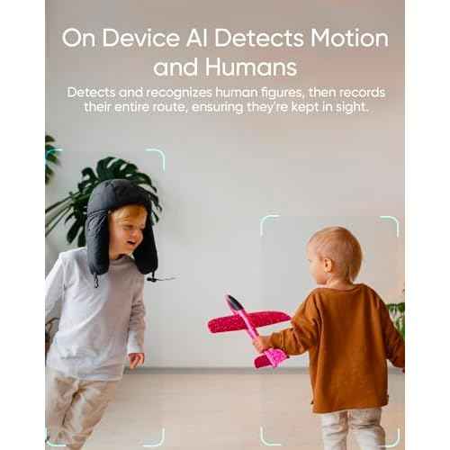 eufy Security Indoor Cam C220, Home Security Camera, 2K Resolution with 360¡Æ Pan and Tilt, Plug-in Security Indoor Camera, Only Supports 2.4GHz Wi-Fi, Human/Motion Al, Night Vision, HB3 Compatible