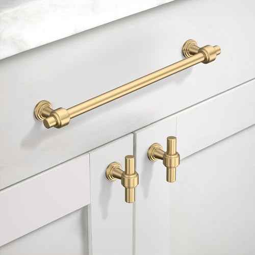 Asidrama 10 Pack 7.5 Inch(192mm) Champagne Bronze Cabinet pulls Kitchen Cabinet Handles, Cabinet Pulls Kitchen Cabinet Hardware for Cupboard Drawer Pulls
