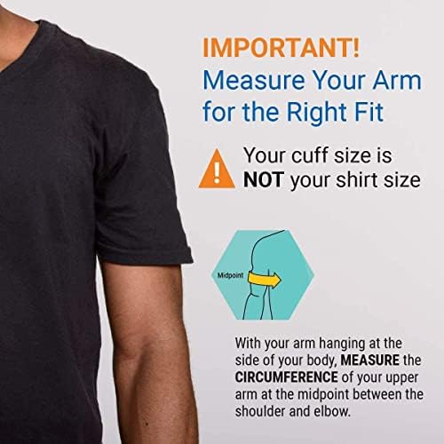 A&D Medical Small Blood Pressure Cuff Replacement (6.3-9.4"/16-24cm), Latex Free Blood Pressure Cuff, UA-289A ISO-Compliant Connector for Home Use Select A&D Medical Automatic Blood Pressure Monitors