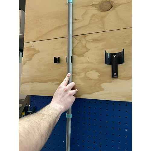 StealthMounts Mop Broom & Yard Tool Holders -10 Pack | Mop and Broom Holder Wall Mount | Broom Hanger Wall Mount