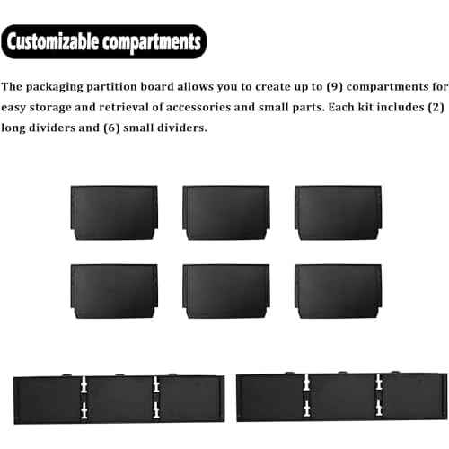 48-22-8473 Packout Dividers For Milwau-kee Packout 3 Drawer Dividers Tool Box (Black-3 Pack)