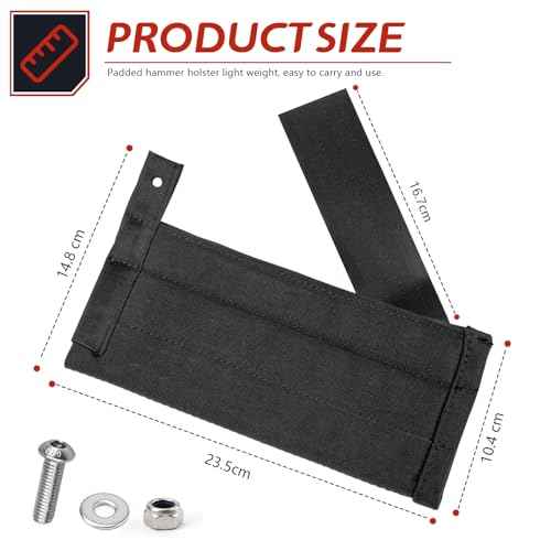 Flat Bar Holster, Multi Tool Holsters Replacement for Diamond Back Utility Multitool Pouches Sleeve, Flat Bar Holster Compatible with Diamondbacks Tool Belt for Carpenters, Roofers, Framers, 1 Pcs