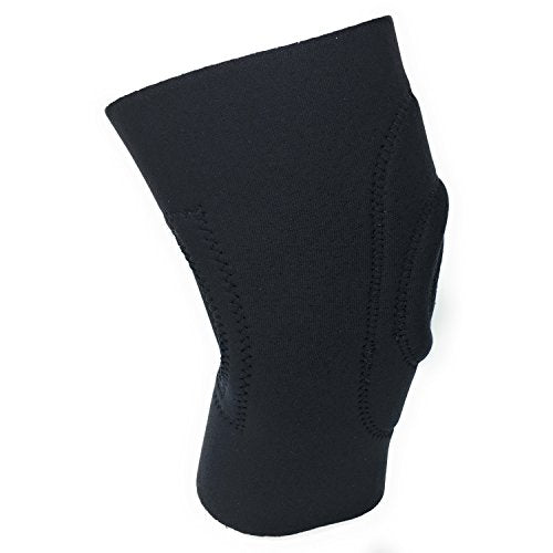 OTC Knee Support, Encircling Stabilizer Pad, Neoprene, Black, Medium