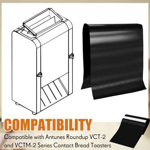 10 Pcs 27.5 x 11 Inch PTFE Release Sheets Non Stick Toaster Release Sheets PTFE Liner Compatible with Antunes Roundup VCT-2, VCTM-2 Toaster, for Bread, Buns