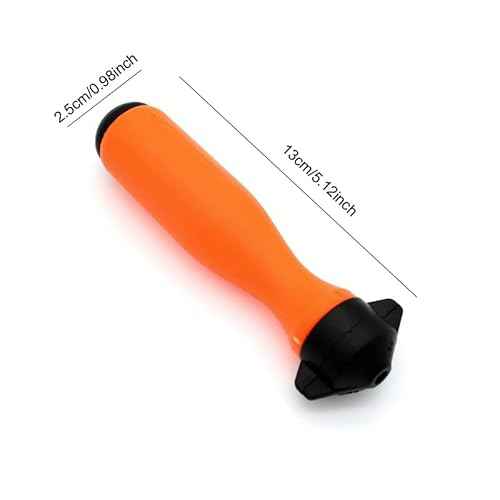 2 Pack Round File Handle with Ajustable Tightening Nut Plastic Nylon Handles Diameter 4mm-5mm 0.2 inch Hole Saw Chain Reusable Quickly Installed Repair Replacement Tool