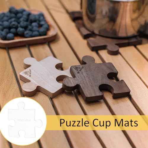 BENECREAT 2pcs Acrylic Puzzle Router Template, 5.5x5.5inch Acrylic Handle Cutting Board Serving Board Router Template for Charcuterie Home Kitchen Cutting Board Handle, 4mm Thick