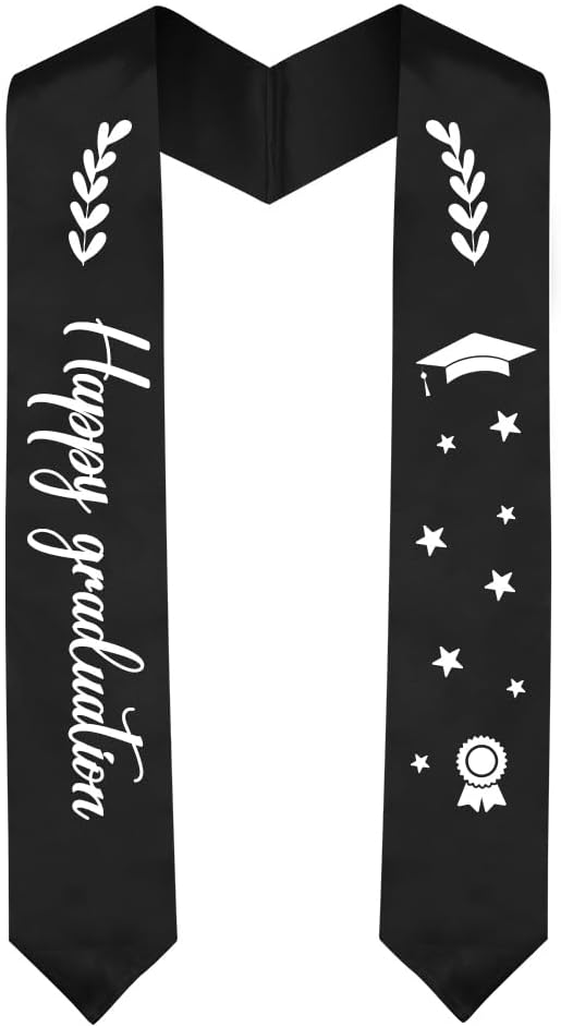 Graduation Stole Graduation Sash Unisex Adults Class of 70'' Stoles for Academic and Choral Ceremony