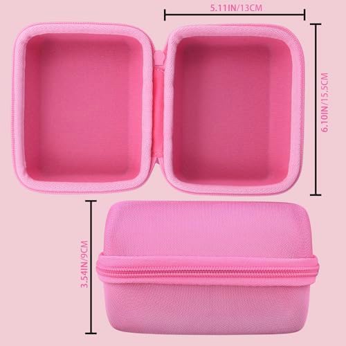 co2CREA Hard Case Replacement for OMRON Evolv Bluetooth Wireless Upper Arm Blood Pressure Monitor BP7000 HEM-7600T-BK (Pink Case)