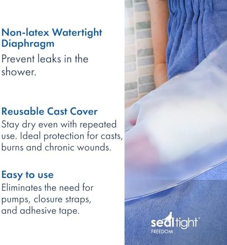 Brownmed - Seal-Tight Freedom Cast & Bandage Protector - Toddler & Child Arm Cast Protector for Shower & Swimming - Reusable, Waterproof Cast Shower Cover - Pediatric Arm