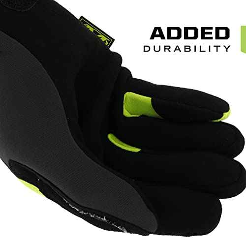 Mechanix Wear Size 10 The Original E5 Armortex And TrekDry Hi-Viz Cut Resistant Gloves, Fluorescent Yellow & Orange (SMG-C91-010), Large